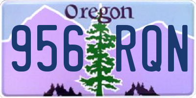 OR license plate 956RQN