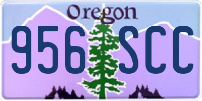 OR license plate 956SCC