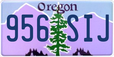 OR license plate 956SIJ