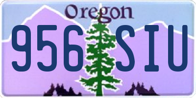 OR license plate 956SIU