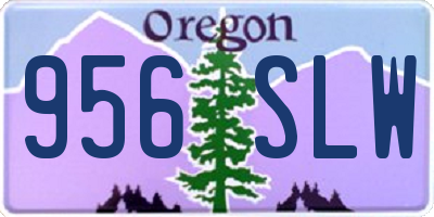 OR license plate 956SLW