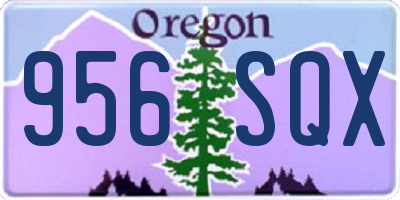 OR license plate 956SQX
