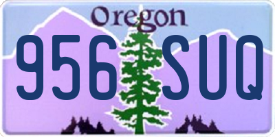 OR license plate 956SUQ