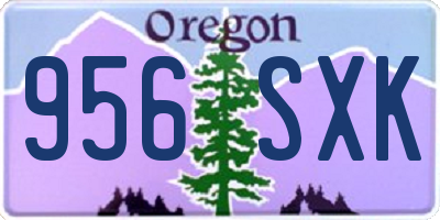 OR license plate 956SXK