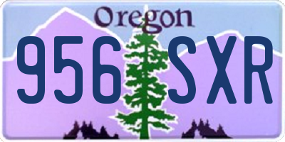 OR license plate 956SXR