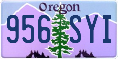 OR license plate 956SYI