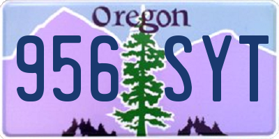 OR license plate 956SYT