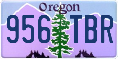 OR license plate 956TBR
