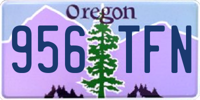 OR license plate 956TFN