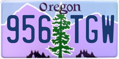OR license plate 956TGW