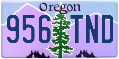 OR license plate 956TND