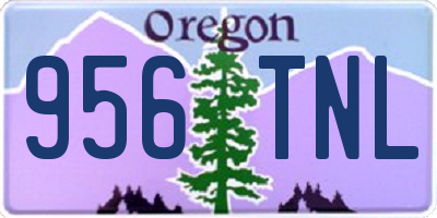 OR license plate 956TNL