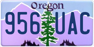 OR license plate 956UAC