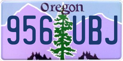 OR license plate 956UBJ