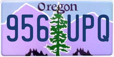 OR license plate 956UPQ