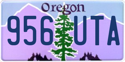 OR license plate 956UTA