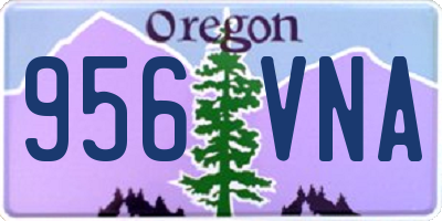 OR license plate 956VNA