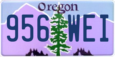 OR license plate 956WEI