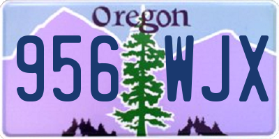 OR license plate 956WJX