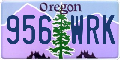 OR license plate 956WRK