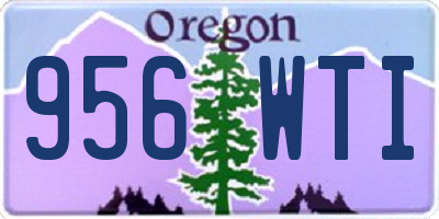 OR license plate 956WTI