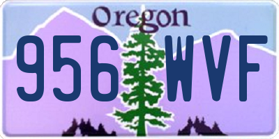 OR license plate 956WVF
