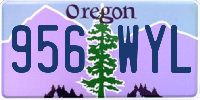 OR license plate 956WYL