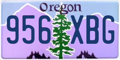 OR license plate 956XBG