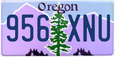 OR license plate 956XNU