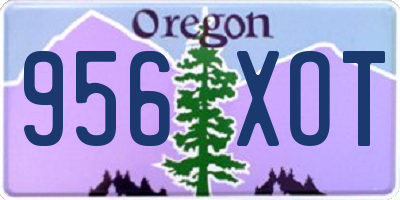 OR license plate 956XOT