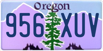 OR license plate 956XUV