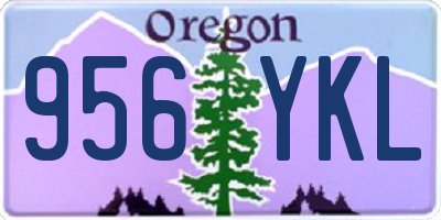 OR license plate 956YKL
