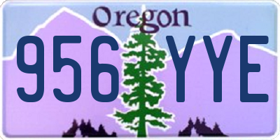 OR license plate 956YYE
