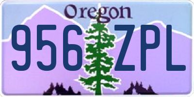 OR license plate 956ZPL