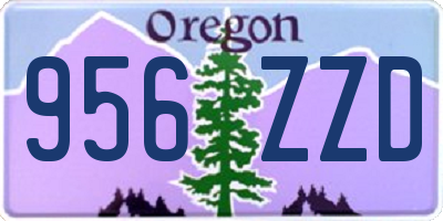 OR license plate 956ZZD