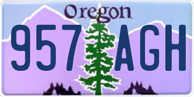 OR license plate 957AGH