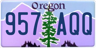OR license plate 957AQQ
