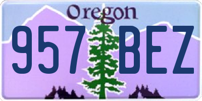 OR license plate 957BEZ