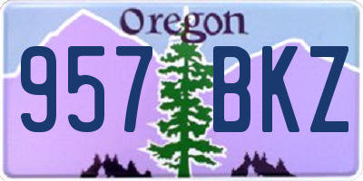 OR license plate 957BKZ
