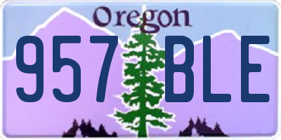 OR license plate 957BLE