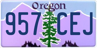 OR license plate 957CEJ