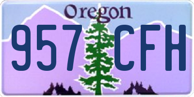 OR license plate 957CFH