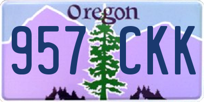 OR license plate 957CKK