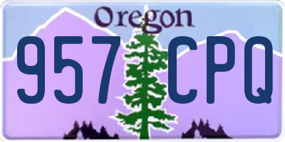 OR license plate 957CPQ