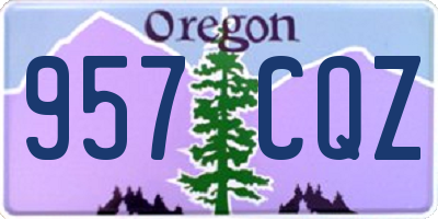 OR license plate 957CQZ