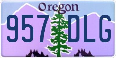 OR license plate 957DLG