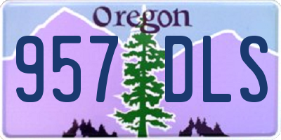 OR license plate 957DLS
