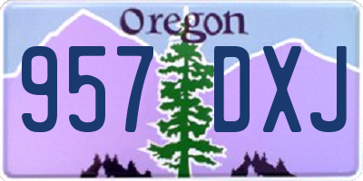 OR license plate 957DXJ