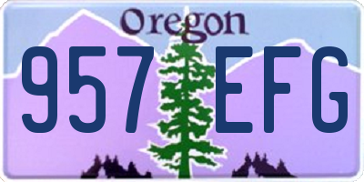 OR license plate 957EFG