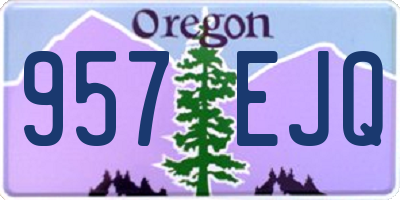 OR license plate 957EJQ
